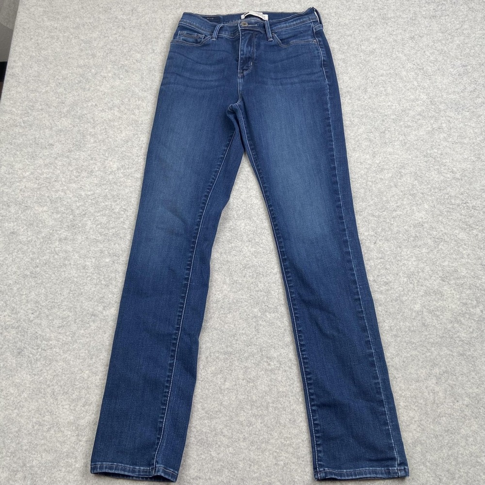 Levi's 512 Perfectly Slimming Skinny Jeans Womens 6M 26x30 Blue 55371-0001
